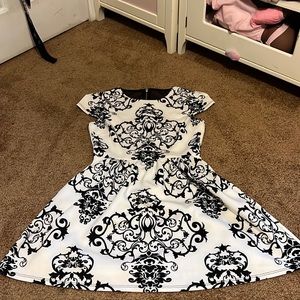 Black and white dress